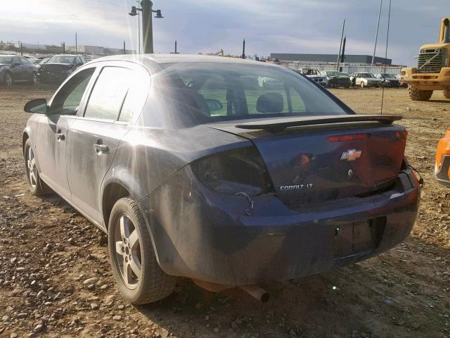 1G1AT55H697280964 - 2009 CHEVROLET COBALT LT BLUE photo 3