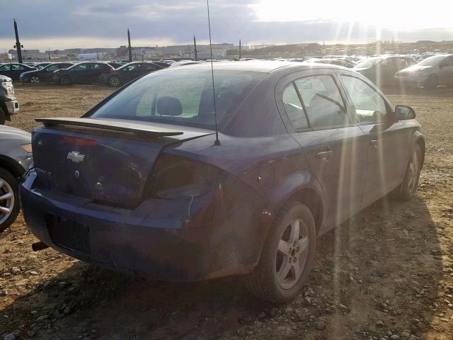 1G1AT55H697280964 - 2009 CHEVROLET COBALT LT BLUE photo 4