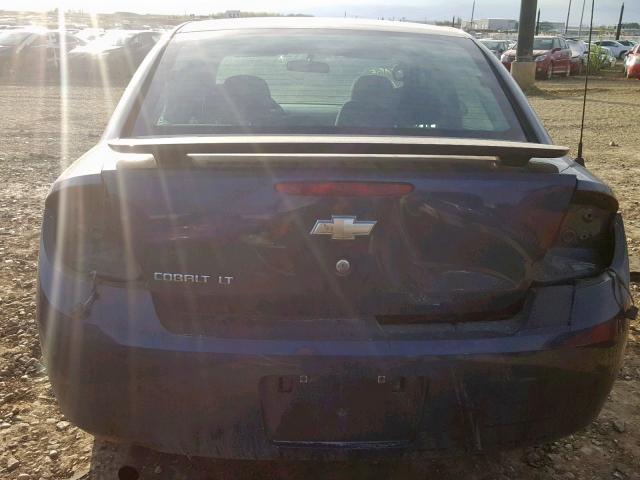 1G1AT55H697280964 - 2009 CHEVROLET COBALT LT BLUE photo 9