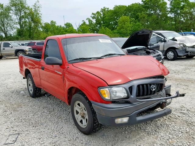 5TENL42N21Z746528 - 2001 TOYOTA TACOMA RED photo 1