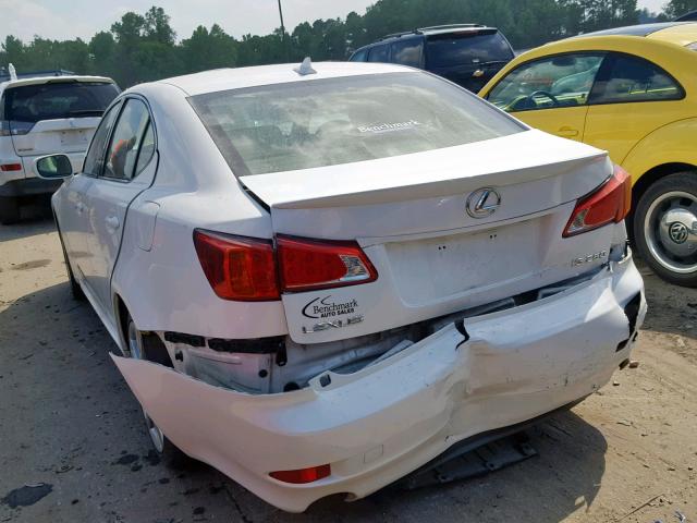 JTHBK262995092103 - 2009 LEXUS IS250 WHITE photo 3