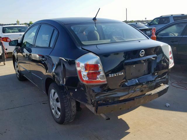 3N1AB61E58L732802 - 2008 NISSAN SENTRA 2.0 BLACK photo 3