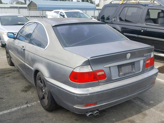 WBABV134X4JT22897 - 2004 BMW 325 CI SUL GRAY photo 3