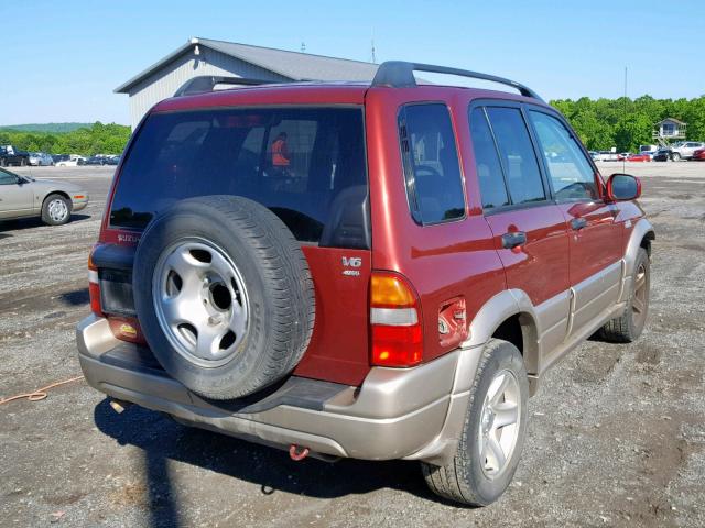 JS3TD62V534107072 - 2003 SUZUKI GRAND VITA RED photo 4