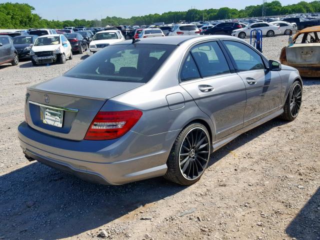 WDDGF4HB4CA645474 - 2012 MERCEDES-BENZ C 250 GRAY photo 4