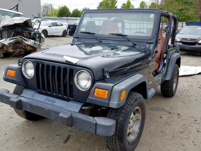 1J4FA39S62P743537 - 2002 JEEP WRANGLER / BLACK photo 2