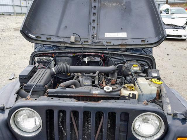 1J4FA39S62P743537 - 2002 JEEP WRANGLER / BLACK photo 7