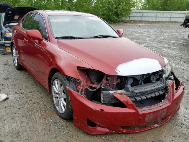 JTHCK262365007420 - 2006 LEXUS IS 250 RED photo 1