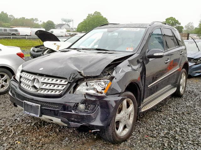 4JGBB86E98A369154 - 2008 MERCEDES-BENZ ML 350 BLACK photo 2