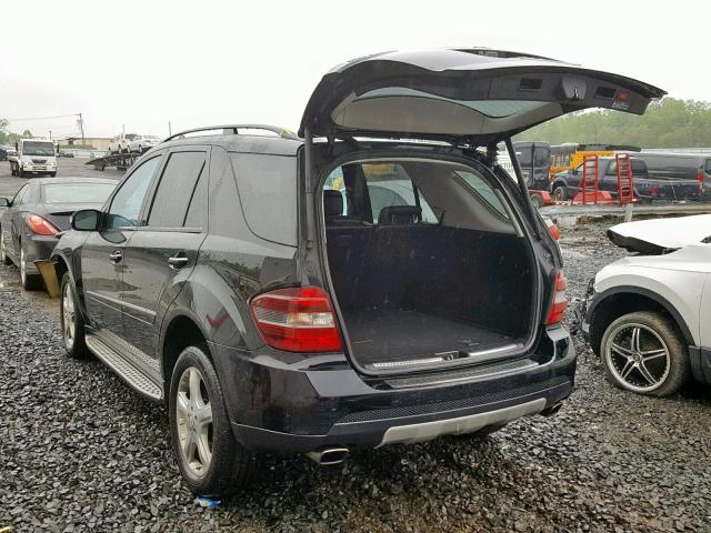 4JGBB86E98A369154 - 2008 MERCEDES-BENZ ML 350 BLACK photo 3