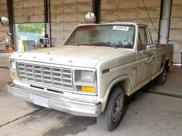 1FTCF10E4BPA94990 - 1981 FORD F100 WHITE photo 2