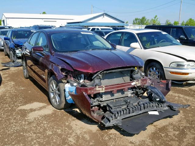 3FA6P0UU5HR138542 - 2017 FORD FUSION S H BURGUNDY photo 1