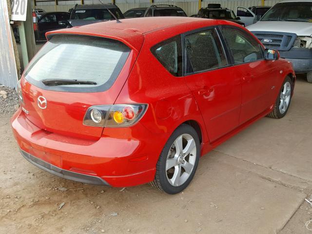 JM1BK343961472726 - 2006 MAZDA 3 HATCHBAC RED photo 4