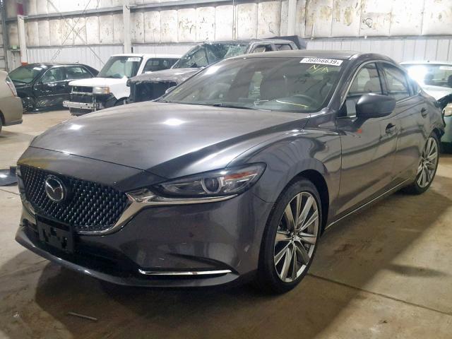 JM1GL1XY2J1333741 - 2018 MAZDA 6 SIGNATUR GRAY photo 2