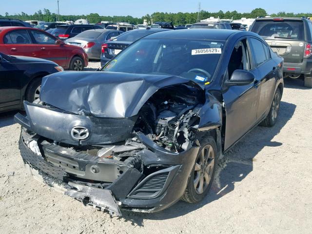 JM1BL1SF2A1338518 - 2010 MAZDA 3 I BLACK photo 2