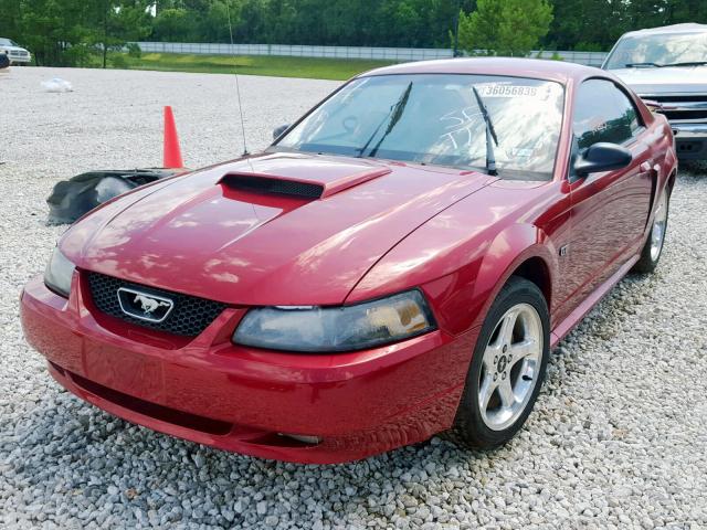 1FAFP42X93F409256 - 2003 FORD MUSTANG GT MAROON photo 2