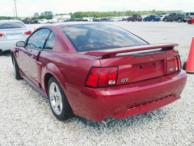 1FAFP42X93F409256 - 2003 FORD MUSTANG GT MAROON photo 3