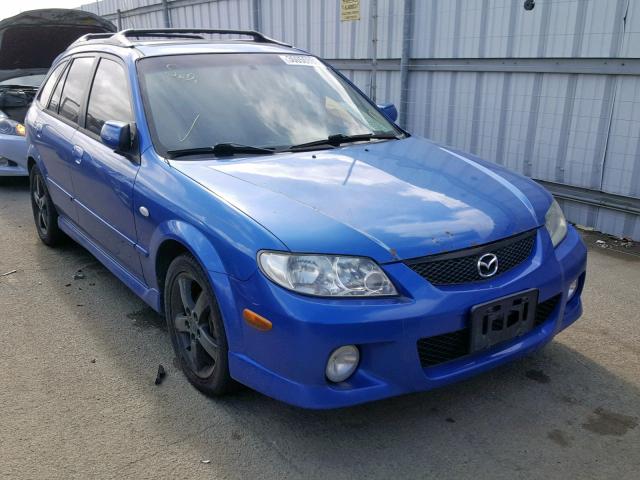 JM1BJ246031125837 - 2003 MAZDA PROTEGE PR BLUE photo 1