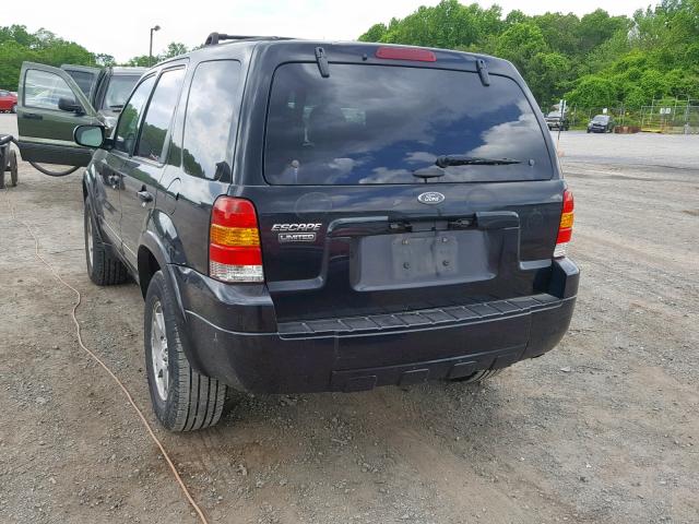 1FMYU94185KA55625 - 2005 FORD ESCAPE LIM BLACK photo 3