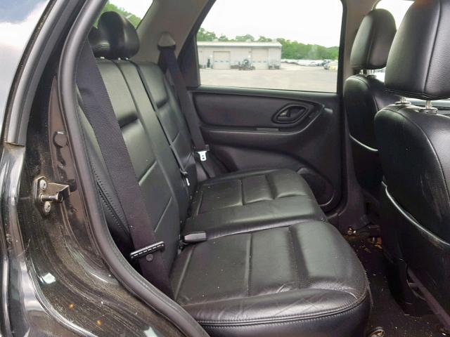 1FMYU94185KA55625 - 2005 FORD ESCAPE LIM BLACK photo 6