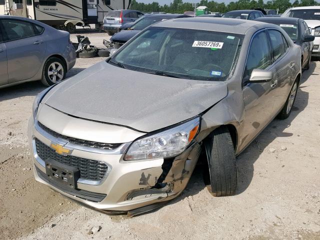 1G11F5SL8FF212117 - 2015 CHEVROLET MALIBU LTZ GOLD photo 2