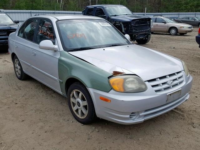 KMHCG45C45U631011 - 2005 HYUNDAI ACCENT GL GRAY photo 1