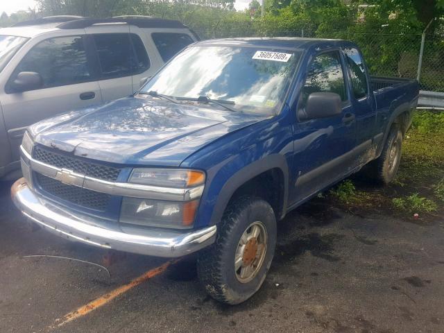 1GCDT196368136140 - 2006 CHEVROLET COLORADO BLUE photo 2