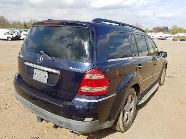 4JGBF71E77A133333 - 2007 MERCEDES-BENZ GL 450 4MATIC  photo 4