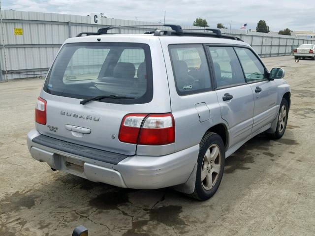 JF1SF65622H740070 - 2002 SUBARU FORESTER S SILVER photo 4