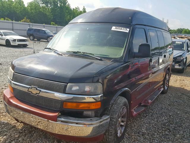 1GBFG154981123412 - 2008 CHEVROLET EXPRESS G1 BLACK photo 2