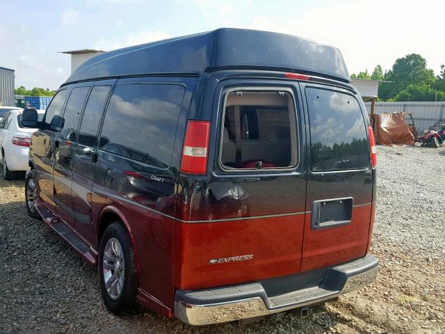 1GBFG154981123412 - 2008 CHEVROLET EXPRESS G1 BLACK photo 3