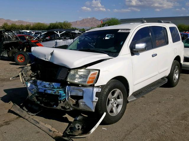 5N1AA08A64N724276 - 2004 NISSAN ARMADA SE WHITE photo 2