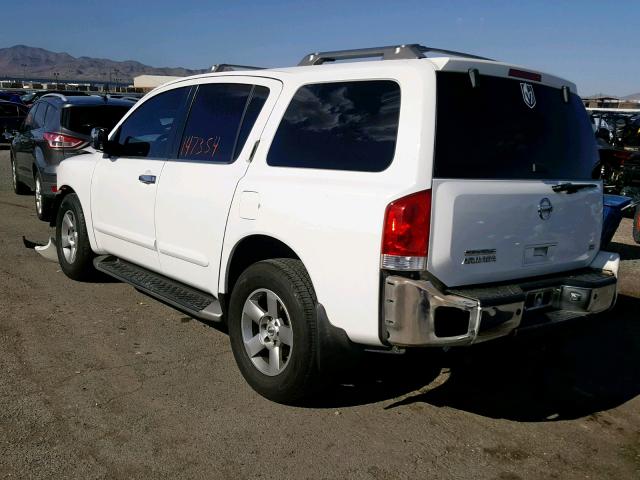 5N1AA08A64N724276 - 2004 NISSAN ARMADA SE WHITE photo 3