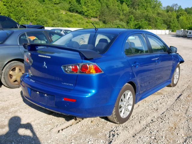 JA32V2FW9GU003255 - 2016 MITSUBISHI LANCER ES BLUE photo 4