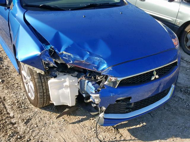 JA32V2FW9GU003255 - 2016 MITSUBISHI LANCER ES BLUE photo 9