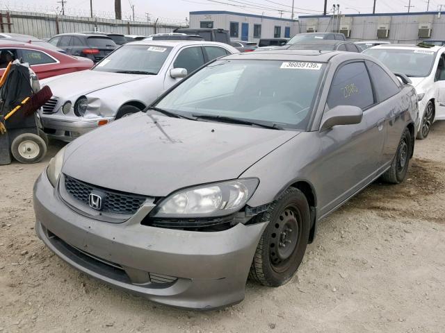 1HGEM22965L064066 - 2005 HONDA CIVIC EX GRAY photo 2