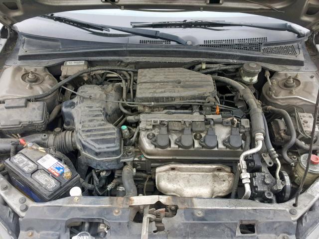 1HGEM22965L064066 - 2005 HONDA CIVIC EX GRAY photo 7