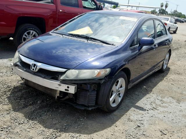 19XFA1F60AE033744 - 2010 HONDA CIVIC LX-S أزرق صورة 2
