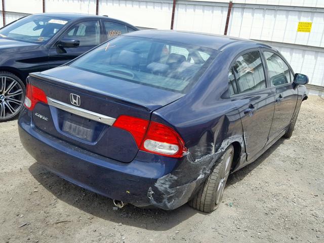 19XFA1F60AE033744 - 2010 HONDA CIVIC LX-S أزرق صورة 4