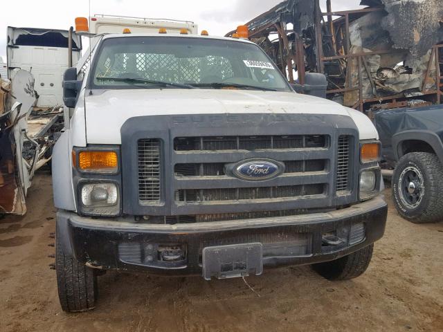 1FDGF46R09EB22153 - 2009 FORD F450 SUPER WHITE photo 9