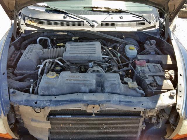 1B4HS58N72F188538 - 2002 DODGE DURANGO SL BLUE photo 7