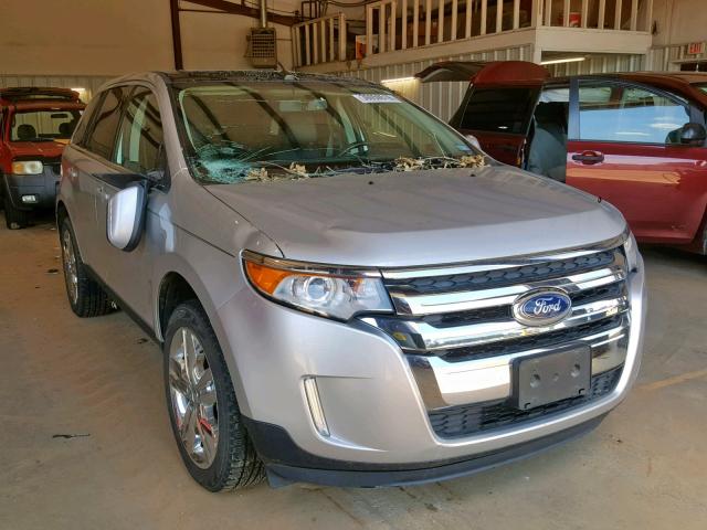 2FMDK3KC9EBA89007 - 2014 FORD EDGE LIMIT SILVER photo 1