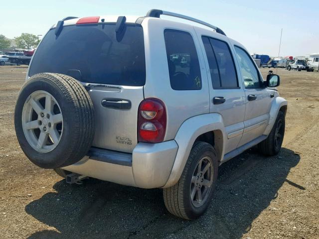 1J4GL58K66W280144 - 2006 JEEP LIBERTY LI SILVER photo 4