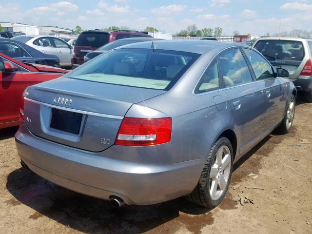 WAUDH74F08N117381 - 2008 AUDI A6 3.2 QUA GRAY photo 4