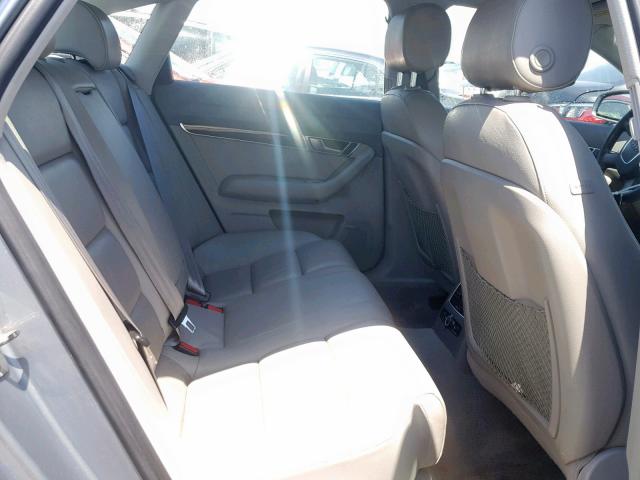 WAUDH74F08N117381 - 2008 AUDI A6 3.2 QUA GRAY photo 6