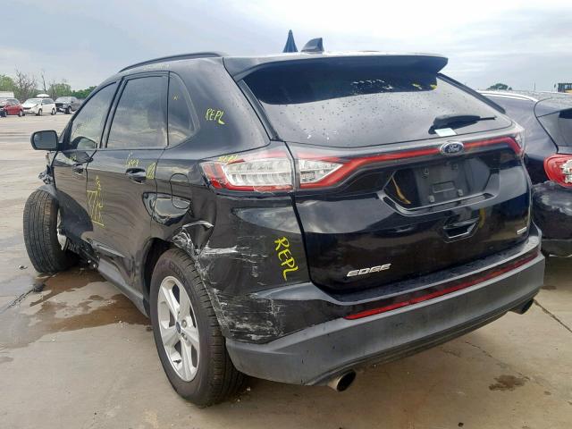 2FMPK3G96GBB10814 - 2016 FORD EDGE SE BLACK photo 3