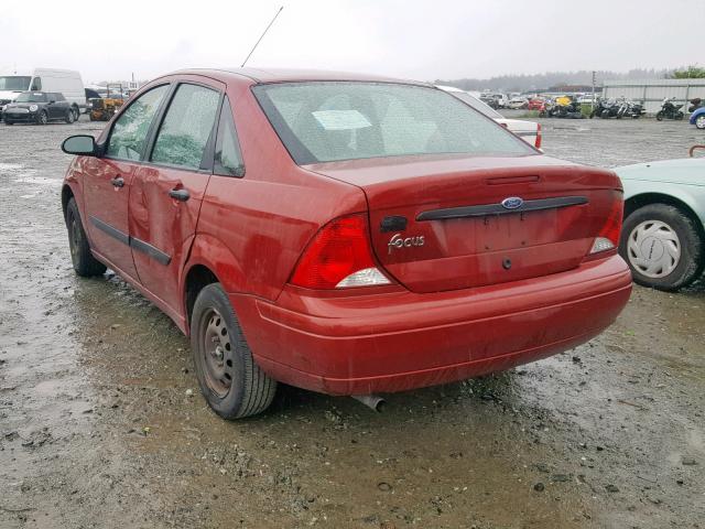 1FAFP33P63W312766 - 2003 FORD FOCUS LX BURGUNDY photo 3