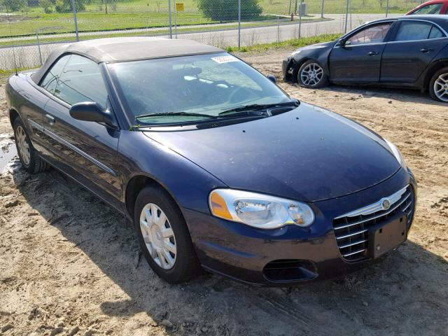 1C3EL45R94N123384 - 2004 CHRYSLER SEBRING LX BLUE photo 1