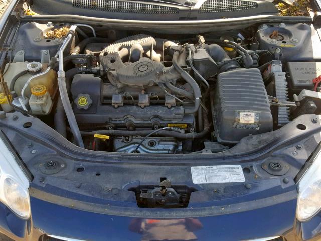 1C3EL45R94N123384 - 2004 CHRYSLER SEBRING LX BLUE photo 7