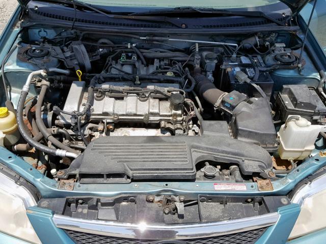 JM1BJ225721563232 - 2002 MAZDA PROTEGE DX TEAL photo 7